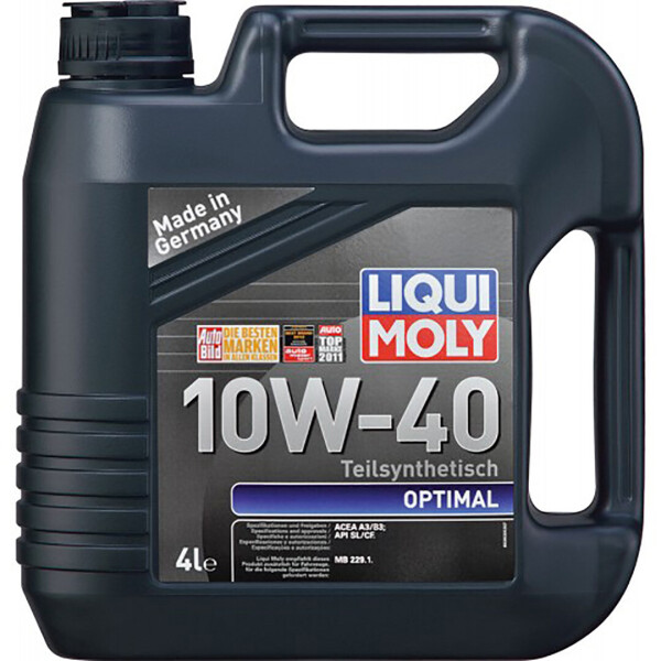 

Полусинтетическое моторное масло Liqui Moly Optimal 10W-40 — 4 л