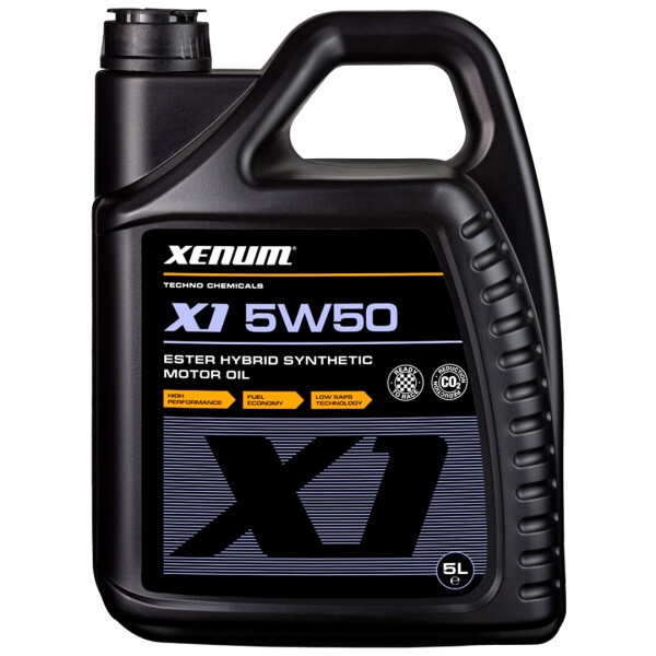 

Синтетическое моторное масло XENUM X1 5W50 Ester Hybrid — 5 л