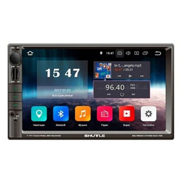 

2 din автомагнитола USB Shuttle SDUA-7080 Black/Multicolor