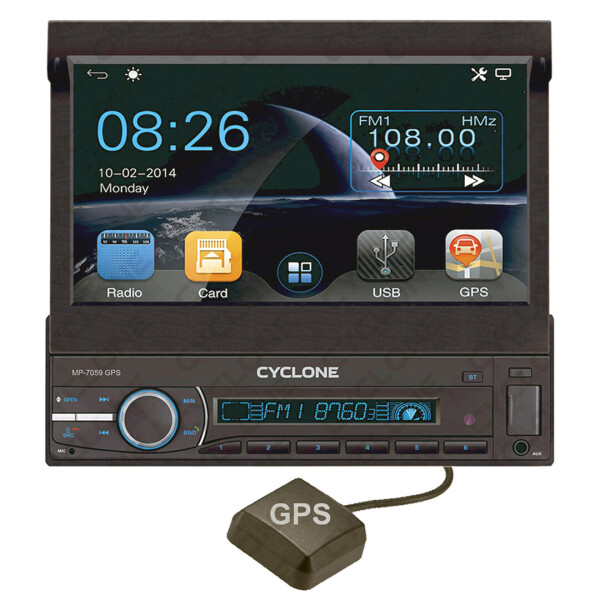 

2 din автомагнитола USB Cyclone MP-7059 GPS