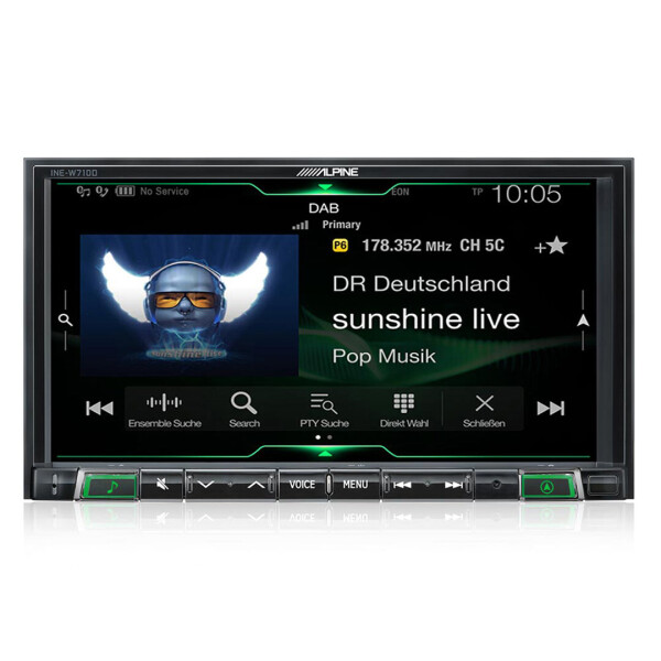 

2 din автомагнитола USB Alpine ILX-702D