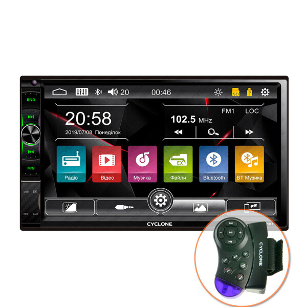 

2 din автомагнитола USB Cyclone MP-7121 WRC