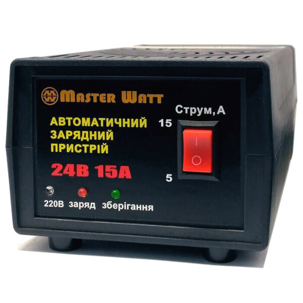 

Автоматическое зарядное устройство для аккумуляторов Master Watt 24B 15A