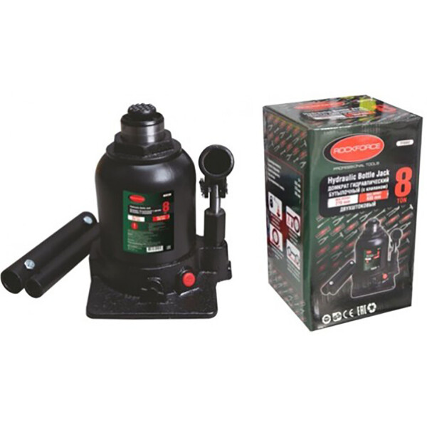 

Гидравлический бутылочный домкрат Rock FORCE RF-TF0802