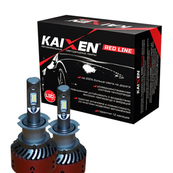 

Светодиодные лампы для автомобиля Kaixen Red Line H3 35 W