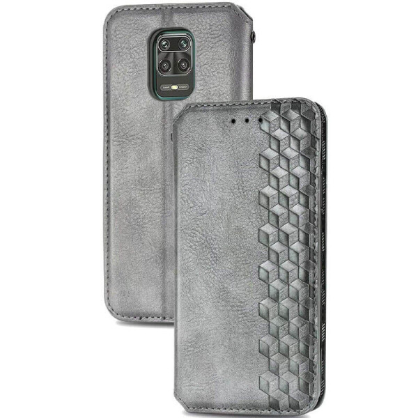 

Кожаный чехол книжка GETMAN Cubic (PU) для Xiaomi Redmi Note 9s / Note 9 Pro / Note 9 Pro Max Серый