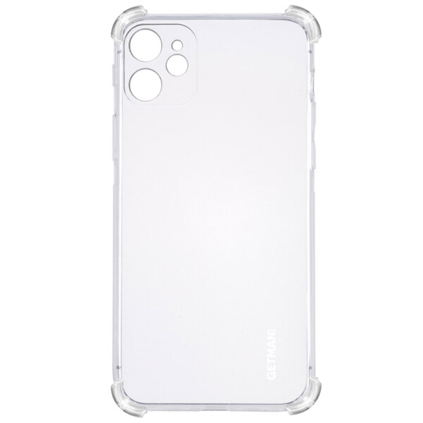 

TPU чехол GETMAN Ease logo усиленные углы для Apple iPhone 11 (6.1") Прозрачный / Transparent