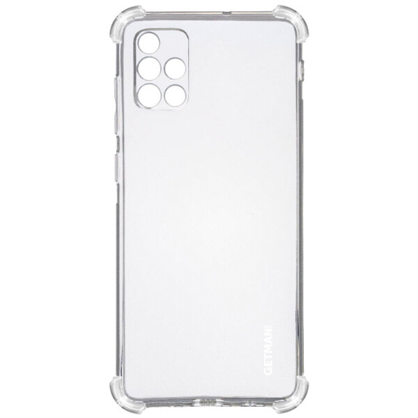 

TPU чехол GETMAN Ease logo усиленные углы для Samsung Galaxy A51 Прозрачный / Transparent