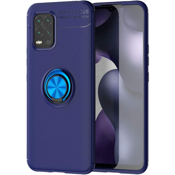 

TPU чехол Deen ColorRing под магнитный держатель (opp) для Xiaomi Mi 10 Lite Синий / Синий