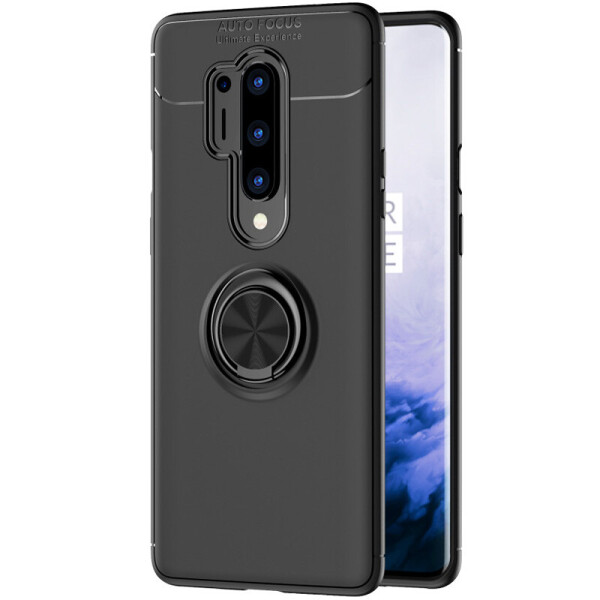 

TPU чехол Deen ColorRing под магнитный держатель (opp) для OnePlus 8 Pro Черный / Черный