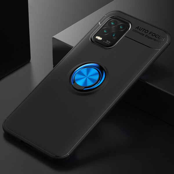 

TPU чехол Deen ColorRing под магнитный держатель (opp) для Xiaomi Mi 10 Lite Черный / Синий