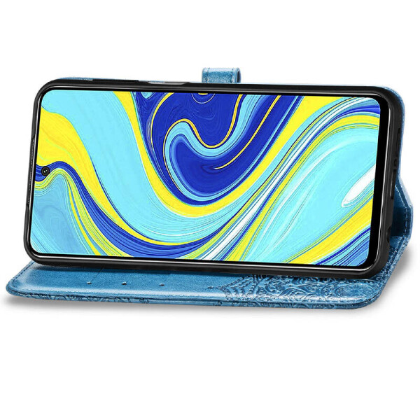 

Кожаный чехол (книжка) Art Case с визитницей для Realme C3 Синий