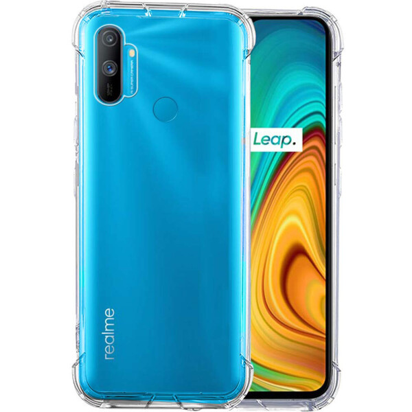 

TPU чехол GETMAN Ease с усиленными углами для Realme C3 Прозрачный / Transparent