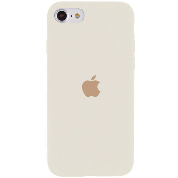 Чехол Silicone Case Full Protective (AA) для Apple iPhone SE (2020) Бежевый / Antigue White
