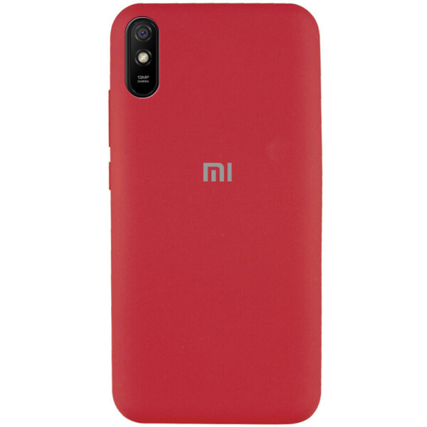 

Чехол Silicone Cover Full Protective (AA) для Xiaomi Redmi 9A Красный / Camellia