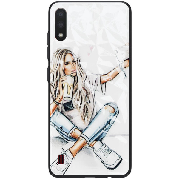 

TPU+PC чехол Prisma Ladies для Samsung Galaxy A01 Selfie