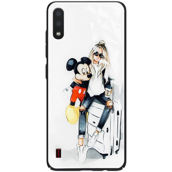 

TPU+PC чехол Prisma Ladies для Samsung Galaxy A01 Mickey