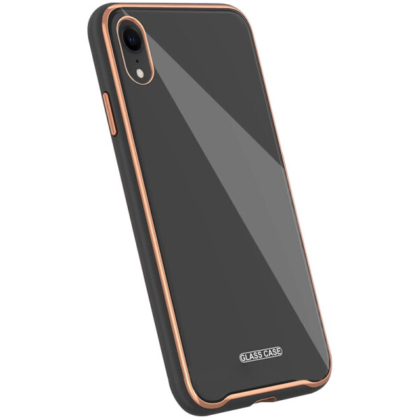 

TPU+Glass чехол Venezia для Apple iPhone XR (6.1") Черный / Black