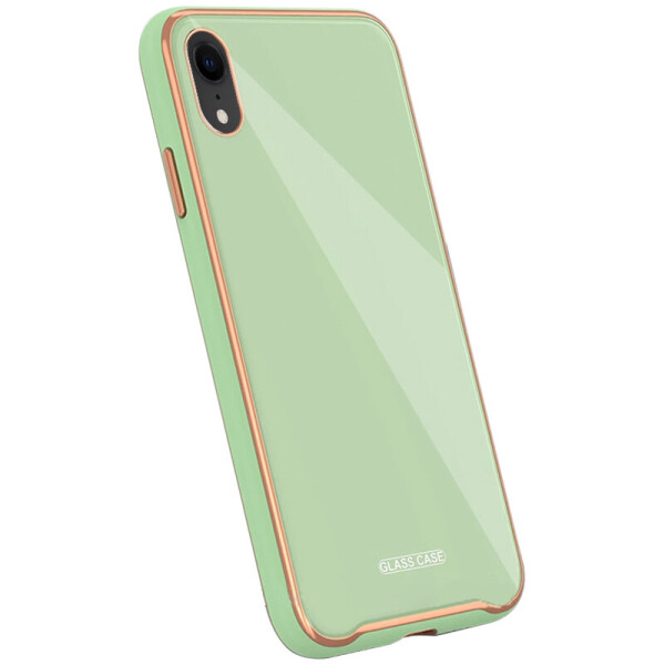 

TPU+Glass чехол Venezia для Apple iPhone XR (6.1") Мятный / Mint