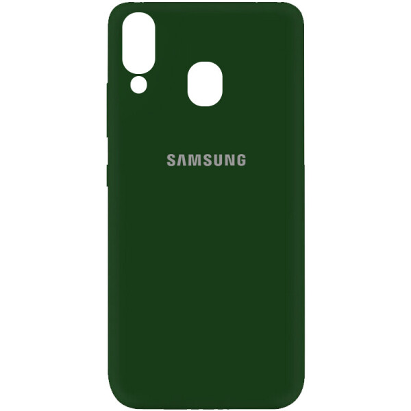 

Чехол Silicone Cover My Color Full Protective (A) для Samsung Galaxy A40 (A405F) Зеленый / Dark green