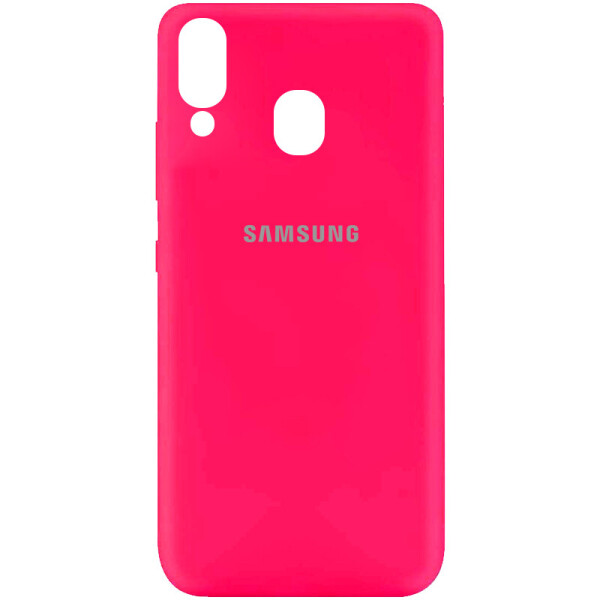 

Чехол Silicone Cover My Color Full Protective (A) для Samsung Galaxy A40 (A405F) Розовый / Barbie pink