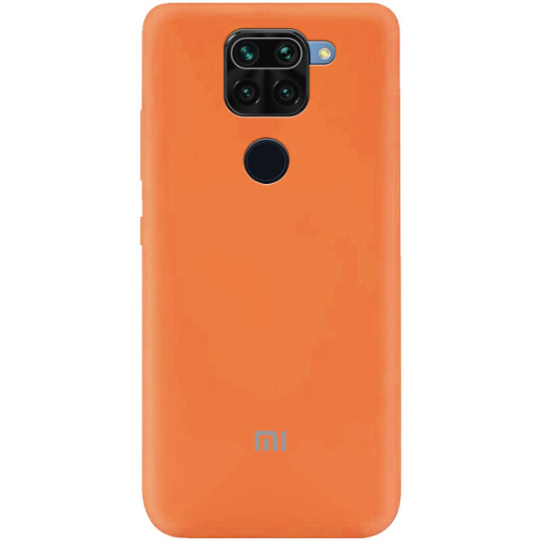 Акция на Чехол Silicone Cover My Color Full Protective (A) для Xiaomi Redmi Note 9 / Redmi 10X Оранжевый / Orange от Allo UA