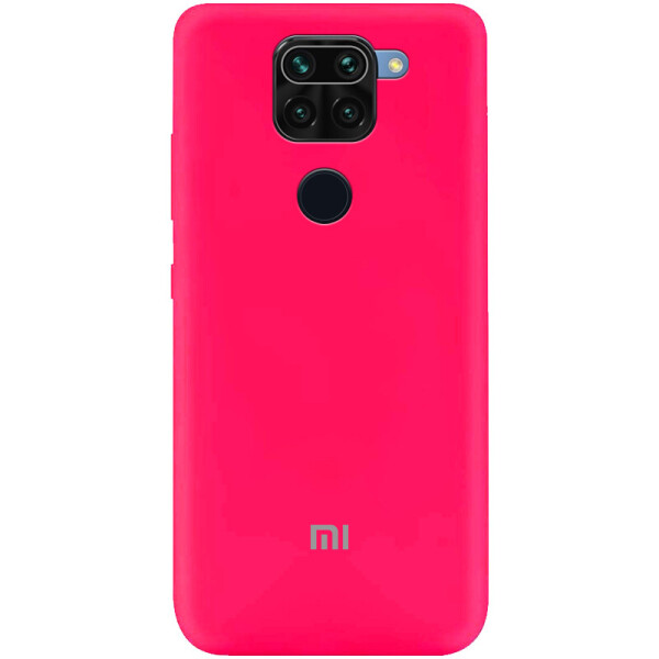

Чехол Silicone Cover My Color Full Protective (A) для Xiaomi Redmi Note 9 / Redmi 10X Розовый / Barbie pink