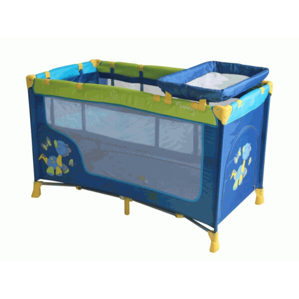 

Детский манеж Bertoni NANNY 2 LAYERS PLUS DINOS СИНИЙ