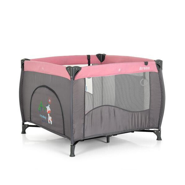 

МАНЕЖ Bambi 1030 ARENA СЕРЫЙ С РОЗОВЫМ