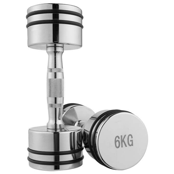 

Гантель хром, резиновое кольцо 6кг (цена за 1шт) IronMaster для спорта
