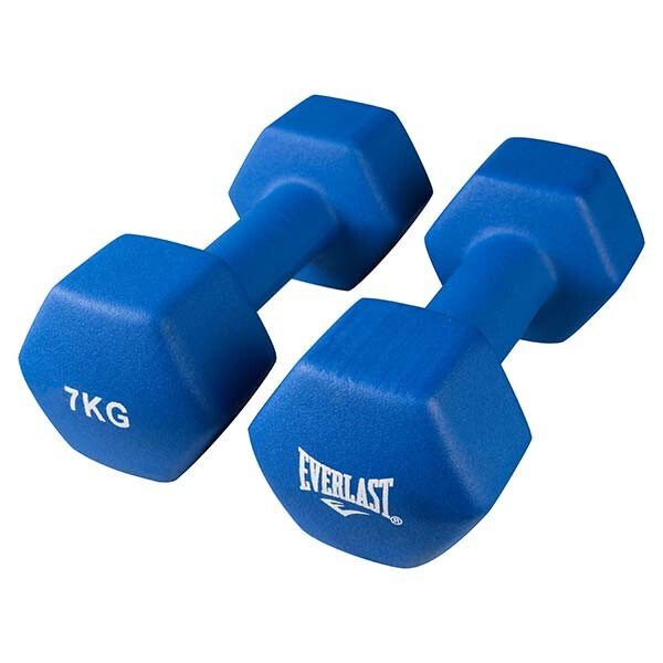 

Гантели Everlast, 7 кг х 2 шт, для спорта, синий