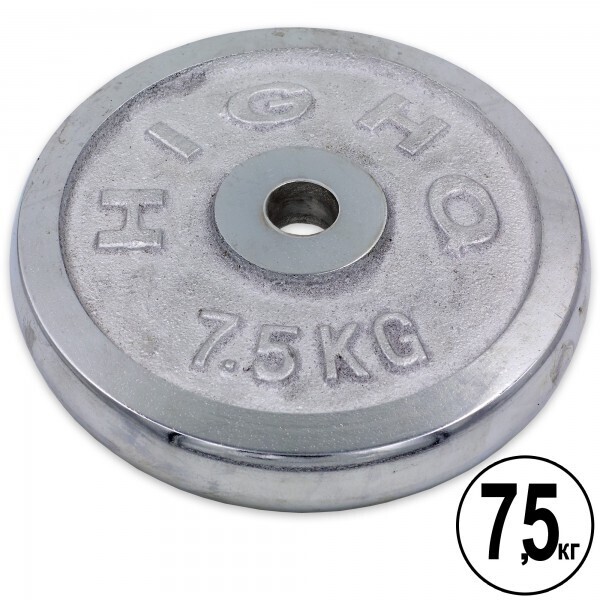 

Блины (диски) хромированные d-30мм HIGHQ SPORT TA-1453 7,5кг