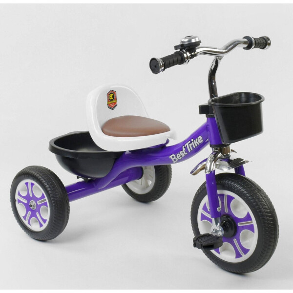 

Велосипед 3-х колёсный LM-1355 Best Trike ФИОЛЕТОВЫЙ 87775