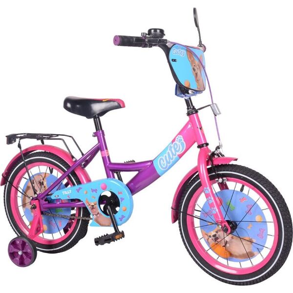 

Детский велосипед TILLY Cute 16 (T-216217/1) розовый с фиолетовым
