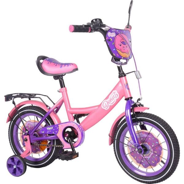 

Детский велосипед TILLY Donut 14 (T-214214/1) розовый с фиолетовым