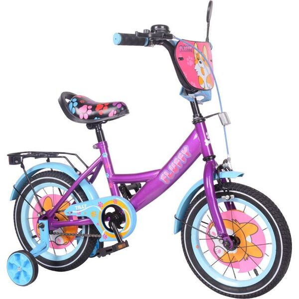 

Велосипед TILLY Fluffy 14" T-214213/1 purple+blue /1/