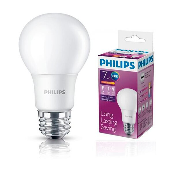 

Лампа светодиодная Philips Bulb E27 7-60W 230V 3000K A60/PF (929001162107)