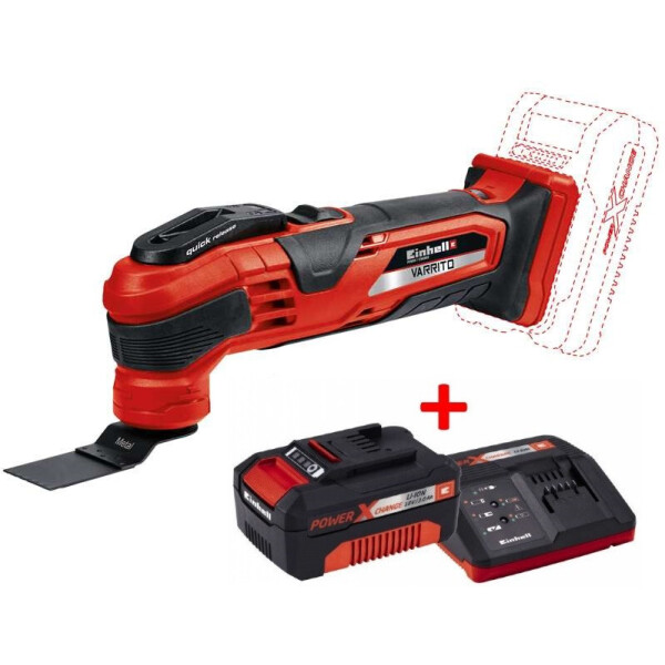 

Набор Многофункциональный Инструмент Аккумуляторный Einhell Varrito + Зарядное Устройство И Аккумулятор