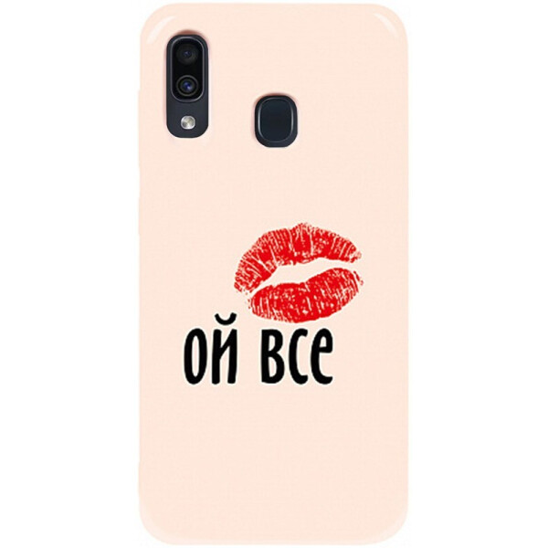 

Чехол-накладка TOTO Pure Tpu 2mm Print Case Samsung Galaxy A20/A30 #52 Oyvse Sand pink