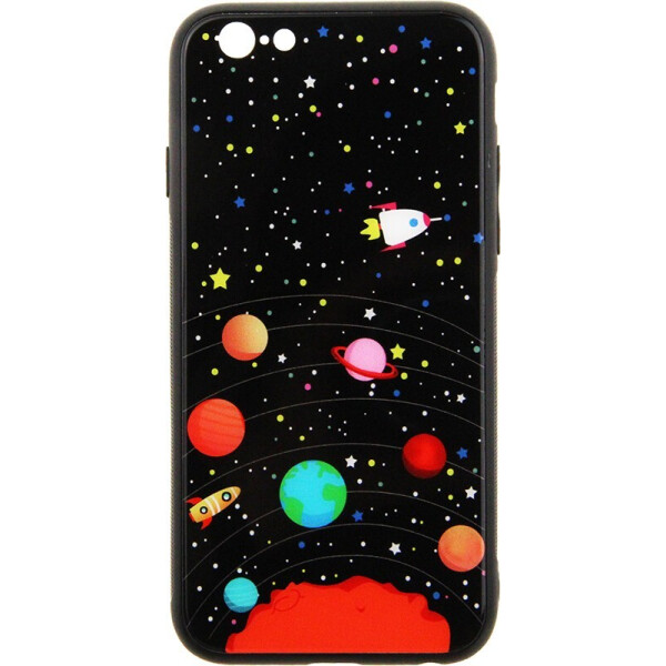 

Чехол-накладка TOTO Tempered Glass Phone Case Fashionable для Apple iPhone 6/6S Star Space