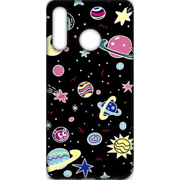 

Чехол-накладка TOTO Cartoon Soft Silicone TPU Case Huawei Y7 2019 Space Planets Black