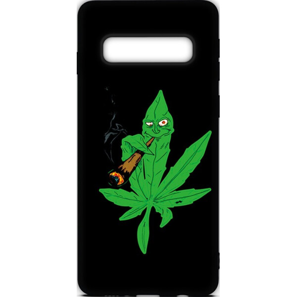 

Чехол-накладка TOTO Cartoon Soft Silicone TPU Case Samsung Galaxy S10 Cannabis Black
