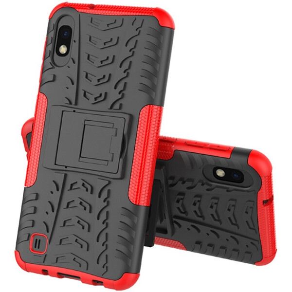 

Чехол-накладка TOTO Dazzle kickstand 2 in 1 phone case для Samsung Galaxy A10 (A105F) Red