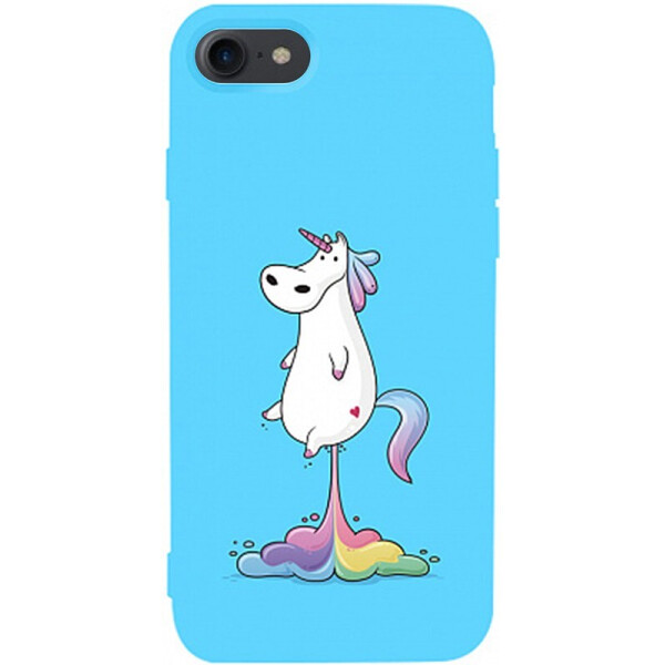 

Чехол-накладка TOTO Matt Tpu 2mm Print Case Apple iPhone 7/8 #30 Unicorn Puk Sky Blue