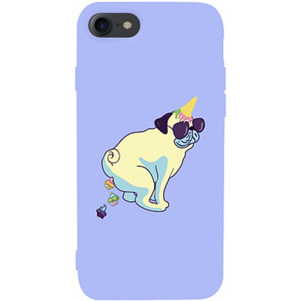 

Чехол-накладка TOTO Matt Tpu 2mm Print Case Apple iPhone 7/8 #77 Kakedog Light Purple