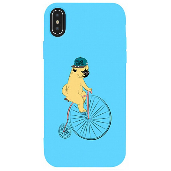 

Чехол-накладка TOTO Matt Tpu 2mm Print Case Apple iPhone Xs Max #10 Dog Ride Sky Blue