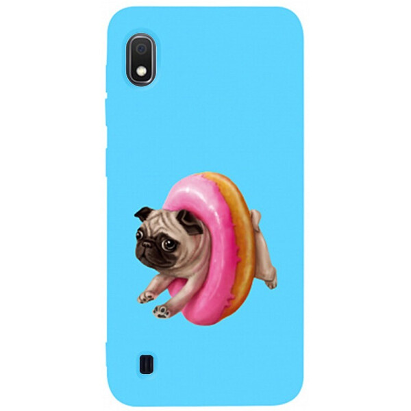 

Чехол-накладка TOTO Matt Tpu 2mm Print Case Samsung Galaxy A10 #34 Dog Donat Sky Blue