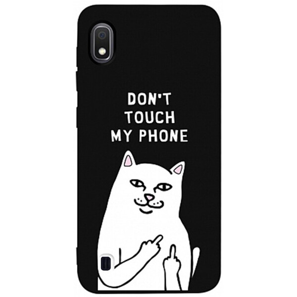 

Чехол-накладка TOTO Matt Tpu 2mm Print Case Samsung Galaxy A10 #58 Cat Dontouch Black