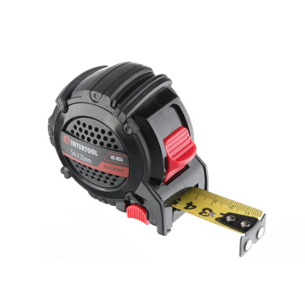 

Рулетка С Металлическим Полотном И Магнитами На Зацепе 5М*25Мм Storm Intertool Mt-0826