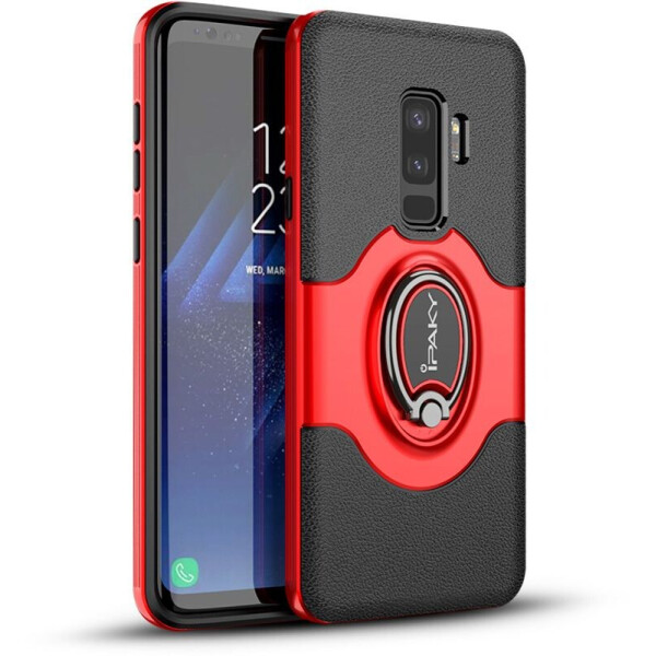 

Чехол-накладка Ipaky 360° Free Rotation Ring Holder case Samsung Galaxy S9 G960F Red